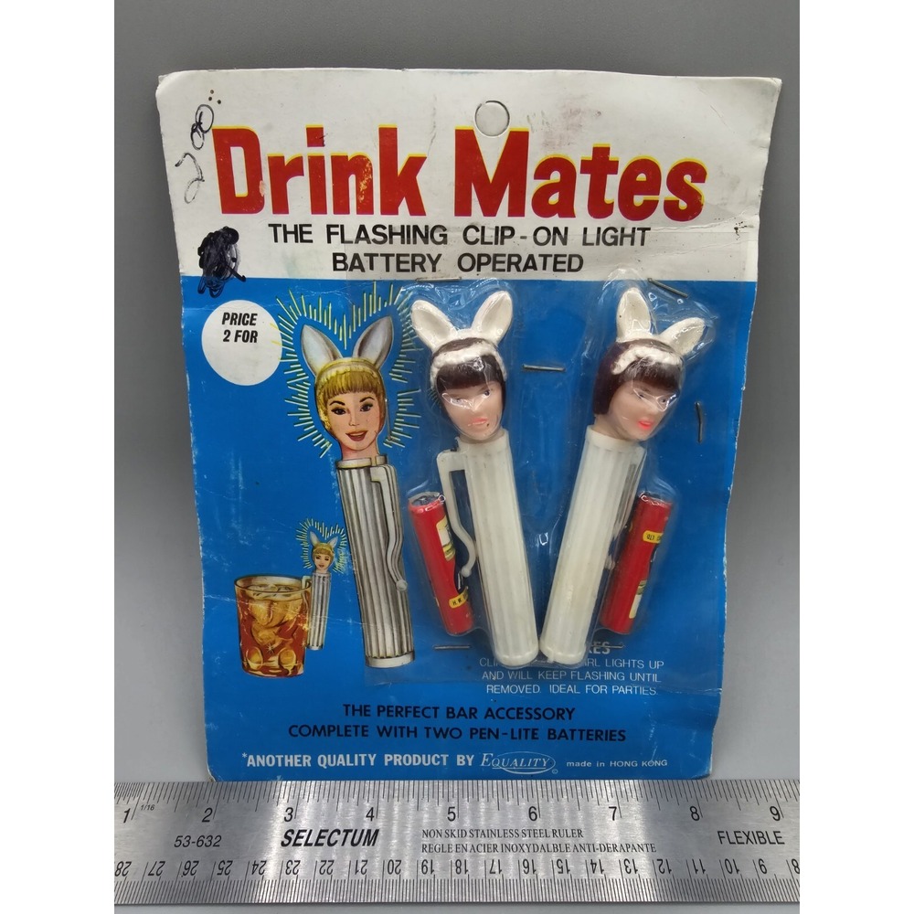 VTG Playboy Bunny Ears Drinkmates Light Up Drink Accessory by Equality Hong Kong